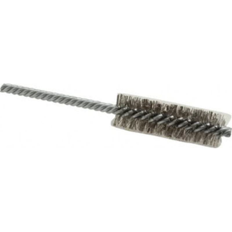 Weiler Abrasives 3/4 Diam Helical Stainless Steel Tube Brush Double Spiral, 0.0104 Filament Diam, 2-1/2 Brush Length, 5-1/2 OAL, 1/4 Diam Shank 98372 – 75850933