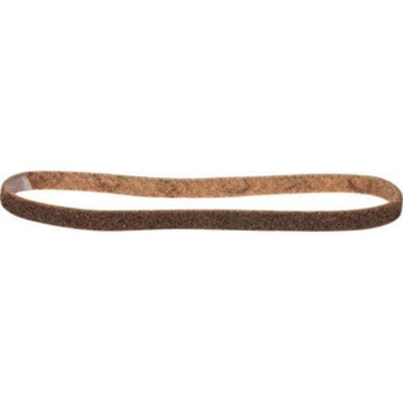 3M 1/2 Wide x 24 OAL, Aluminum Oxide Abrasive Belt Aluminum Oxide, Coarse, Nonwoven, Series SC-BS 7000120716 – 00329128