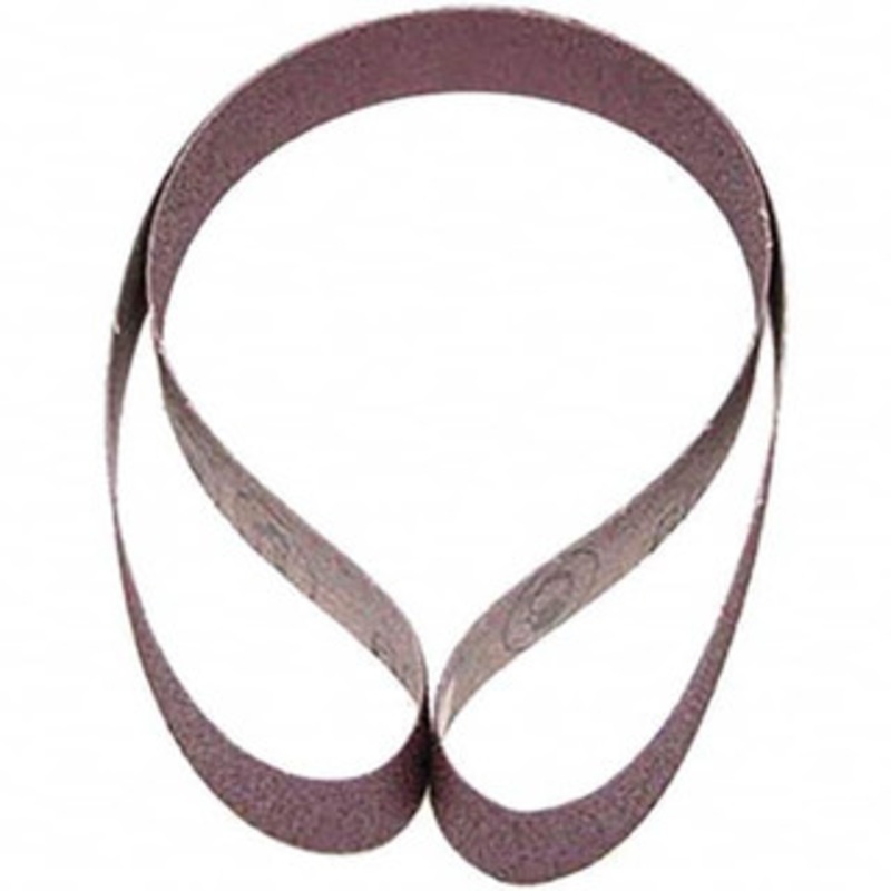 3M 1 Wide x 42 OAL, 60 Grit, Aluminum Oxide Abrasive Belt Aluminum Oxide, Medium, Coated, X Weighted Cloth Backing, Series 241D 7010326496 – 01875996