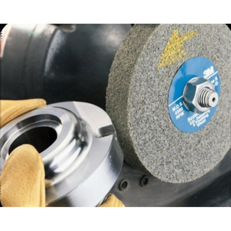 3M 14 Diam, 1 Face Width, 8 Center Hole, Fine Grade, Silicon Carbide Deburring Wheel Convolute, Hard Density 8 Grade, 2,550 RPM 7000045917 – 82412420