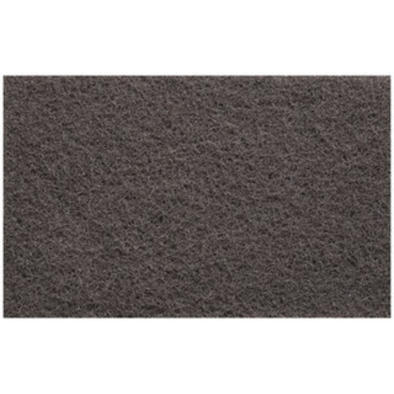3M Medium Grade, Silicon Carbide Hand Pad Gray, 6 Wide x 9 Long, Nonwoven 7000121123 – 92288398