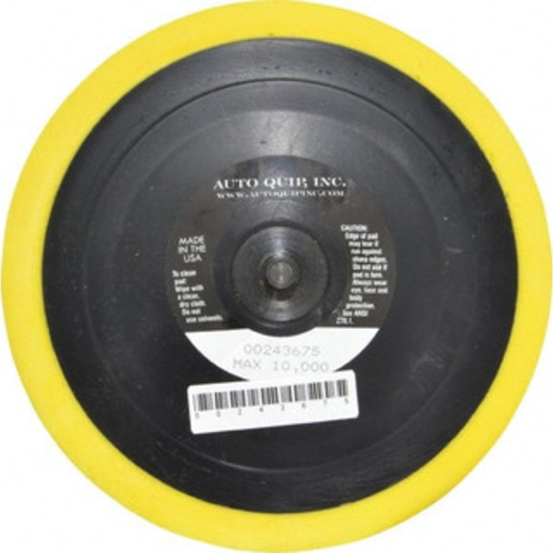 Auto Quip, Inc. 6 Diam Adhesive/PSA Disc Backing Pad Medium Density, 10,000 RPM AQELSM-6 – 00243675