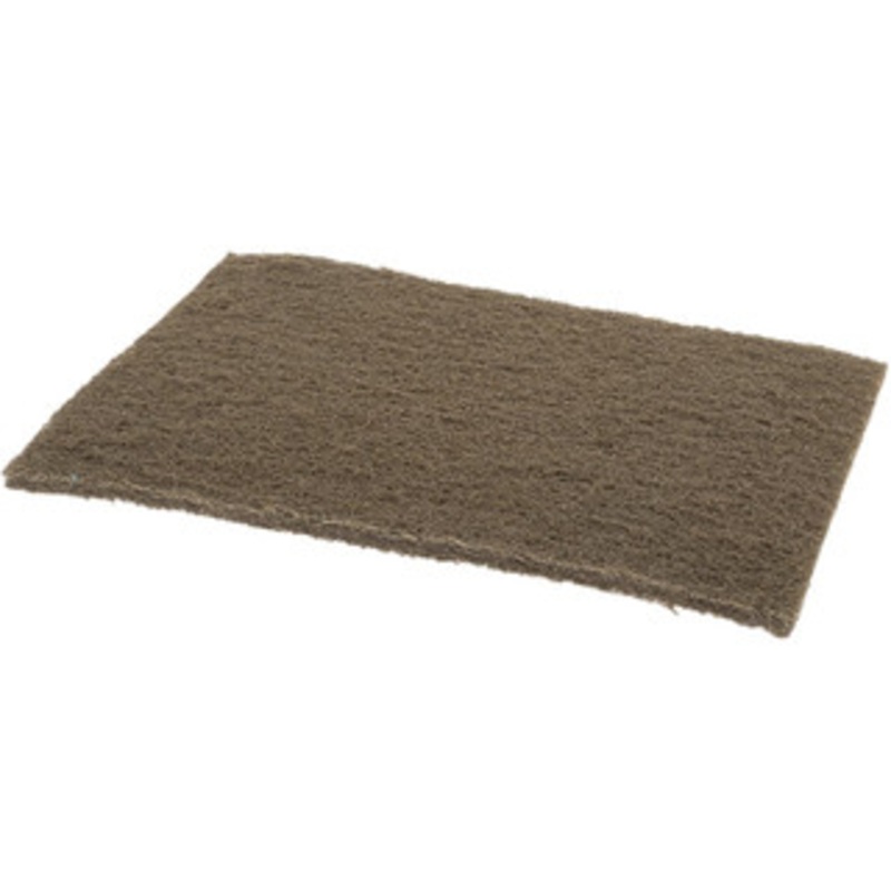 Merit Abrasives Medium Grade, Aluminum Oxide Hand Pad Brown, 6 Wide x 9 Long, Nonwoven 08834193462 – 72396047