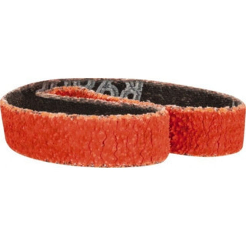 Norton 1/2 Wide x 12 OAL, 40 Grit, Ceramic Abrasive Belt Ceramic, Coarse, Coated, Y Weighted Cloth Backing, Series R980 69957398018 – 83833988