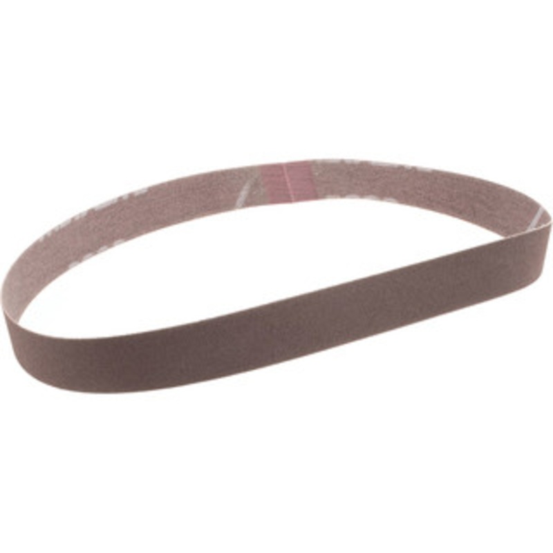 Norton 3/4 Wide x 20-1/2 OAL, 180 Grit, Aluminum Oxide Abrasive Belt Aluminum Oxide, Very Fine, Coated, Series R228 78072781247 – 82175753