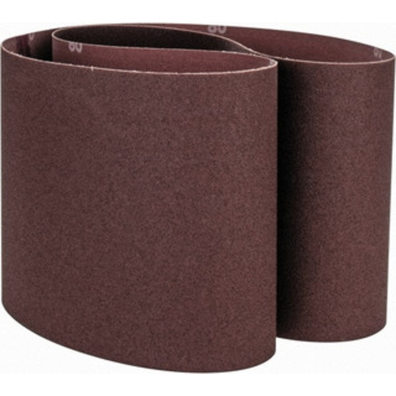 Norton 6 Wide x 48 OAL, 80 Grit, Aluminum Oxide Abrasive Belt Aluminum Oxide, Medium, Coated, X Weighted Cloth Backing, Series R228 78072727983 – 05984083