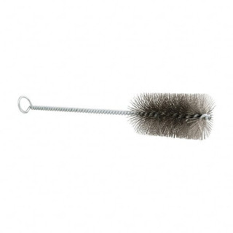 Schaefer Brush 3 Long x 1-1/2 Diam Stainless Steel Long Handle Wire Tube Brush Single Spiral, 27 OAL, 0.009 Wire Diam, 3/8 Shank Diam 14458 – 09395369
