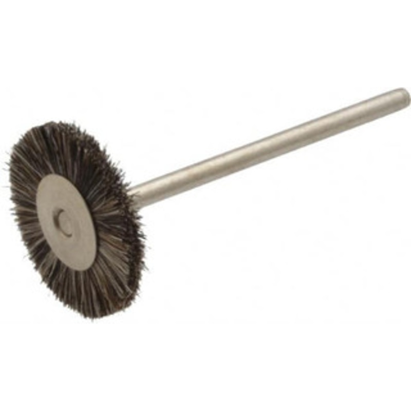 Weiler Abrasives 3/4 OD, 3/32 Shank Diam, Hair Wheel Brush 3/16 Trim Length, 37,000 RPM 26042 – 75852202
