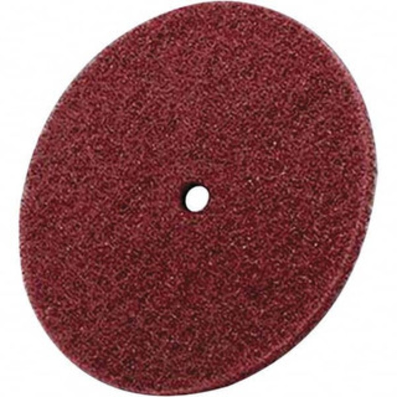 3M 12 Medium Grade Aluminum Oxide Deburring Disc 7/8 Center Hole, Arbor Connection, Maroon, 1,900 Max RPM 7010365095 – 08659518