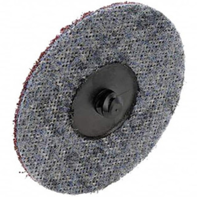 3M 3 Aluminum Oxide Quick Change Disc Type R Attachment, Medium Grade, Maroon, Non-Woven, 18,000 RPM, Roloc TR Compatible 7000046112 – 74667296