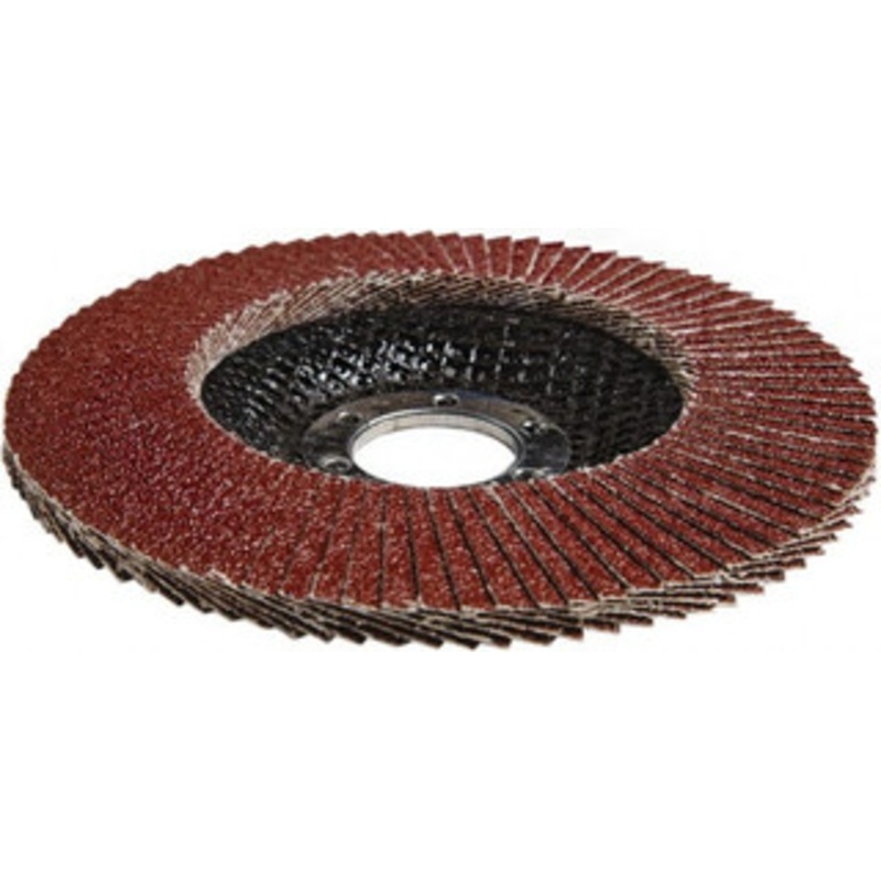 3M 4-1/2 60 Grit 7/8 Center Hole Type 27 Ceramic Flap Disc Medium Grade, Coated, Arbor Attachment, Cloth Backing, 13,300 RPM 7000148182 – 80891815