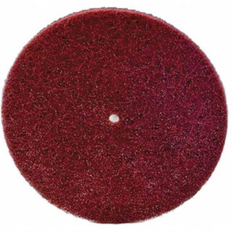 3M 6 Very Fine Grade Aluminum Oxide Deburring Disc 1/2 Center Hole, Arbor Connection, Maroon, 4,000 Max RPM 7010294767 – 83058578