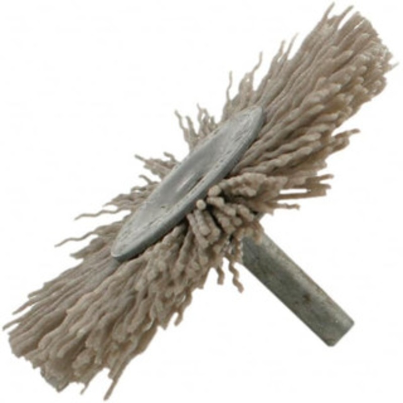 Brush Research Manufacturing 1-3/4 OD, Crimped Abrasive Nylon Wheel Brush 1/2 Face Width, 3/8 Trim Length, 25,000 RPM BMC16AY500AO – 89735625