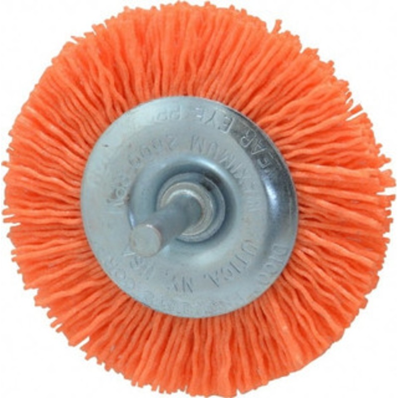Dico 3 OD, 1/4 Shank Diam, Crimped Nylon Wheel Brush 3/8 Face Width 3807506590J – 00549022