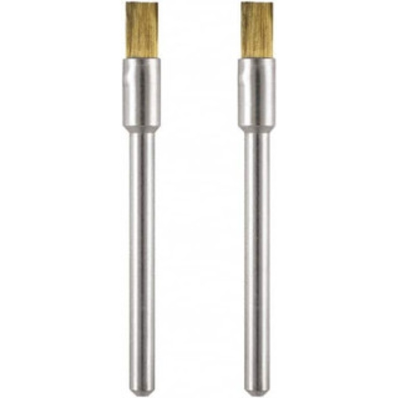 Dremel 1/8 Diam Brass Flat Faced End Brush 1/8 Shank Diam, 15,000 Max RPM 537-02 – 92763366