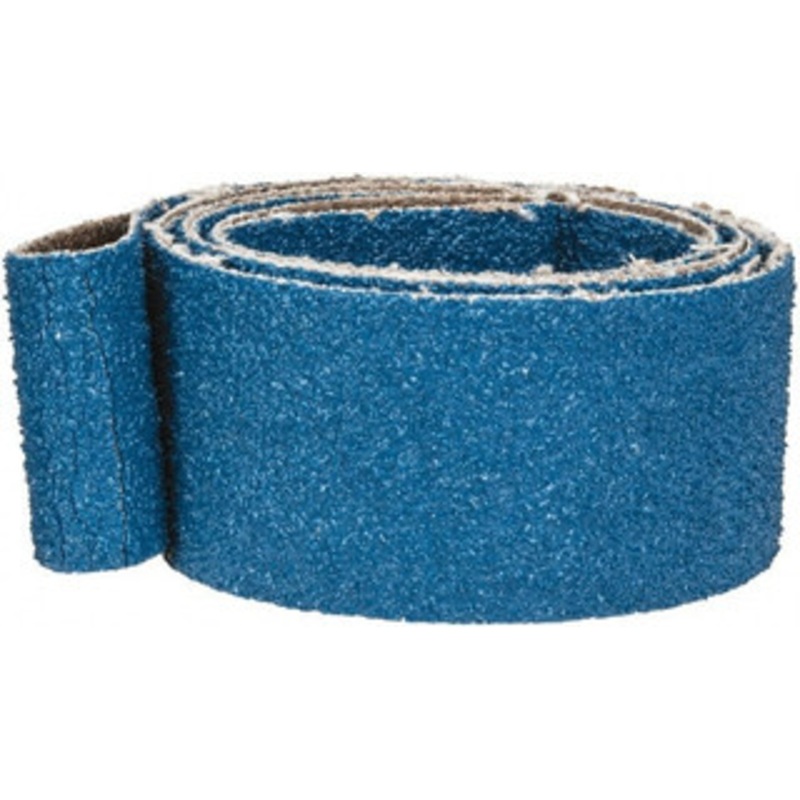 Made in USA 1 Wide x 42 OAL, 50 Grit, Zirconia Alumina Abrasive Belt Zirconia Alumina, Coarse, Coated, X Weighted Cloth Backing 1 X 42 50 GR – 00081620