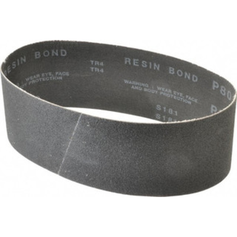 Made in USA 3 Wide x 21 OAL, 80 Grit, Silicon Carbide Abrasive Belt Silicon Carbide, Medium, Coated, X/Y Weighted Cloth Backing, Wet/Dry, Series S181 801034-48997 – 63165948