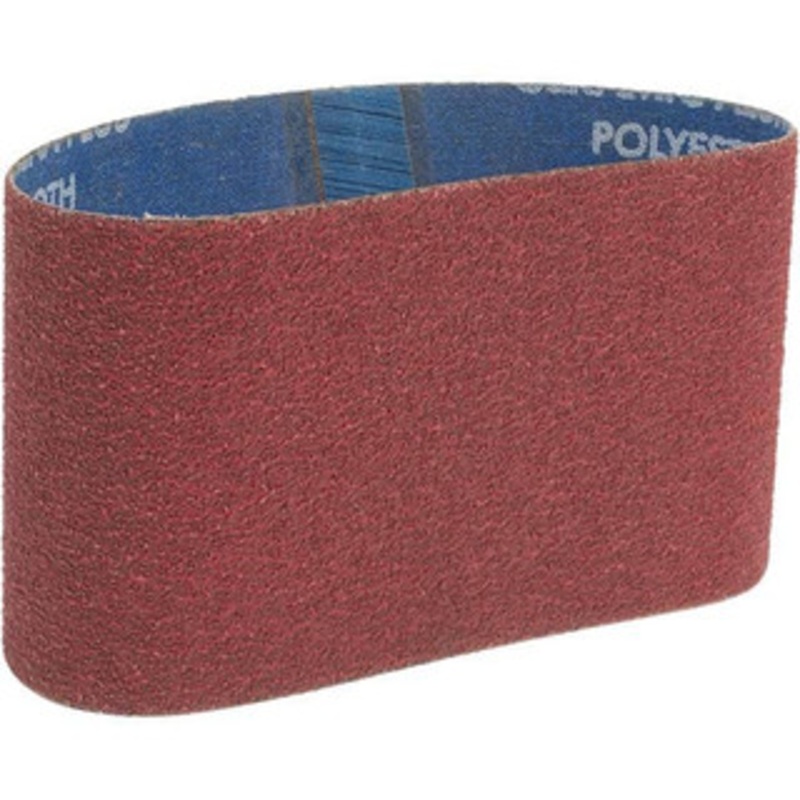 Norton 3-1/2 Wide x 15-1/2 OAL, 50 Grit, Ceramic Abrasive Belt Ceramic, Coarse, Coated, Series R981 78072762056 – 82110990