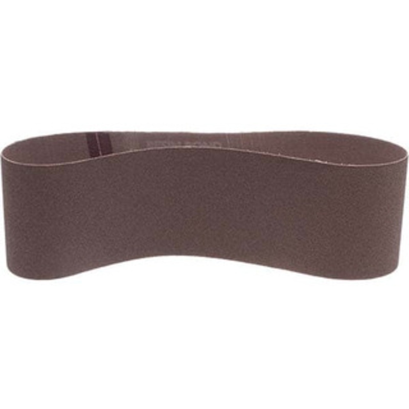 Norton 3 Wide x 24 OAL, 100 Grit, Aluminum Oxide Abrasive Belt Aluminum Oxide, Fine, Coated, X Weighted Cloth Backing, Series R228 78072727933 – 05816103