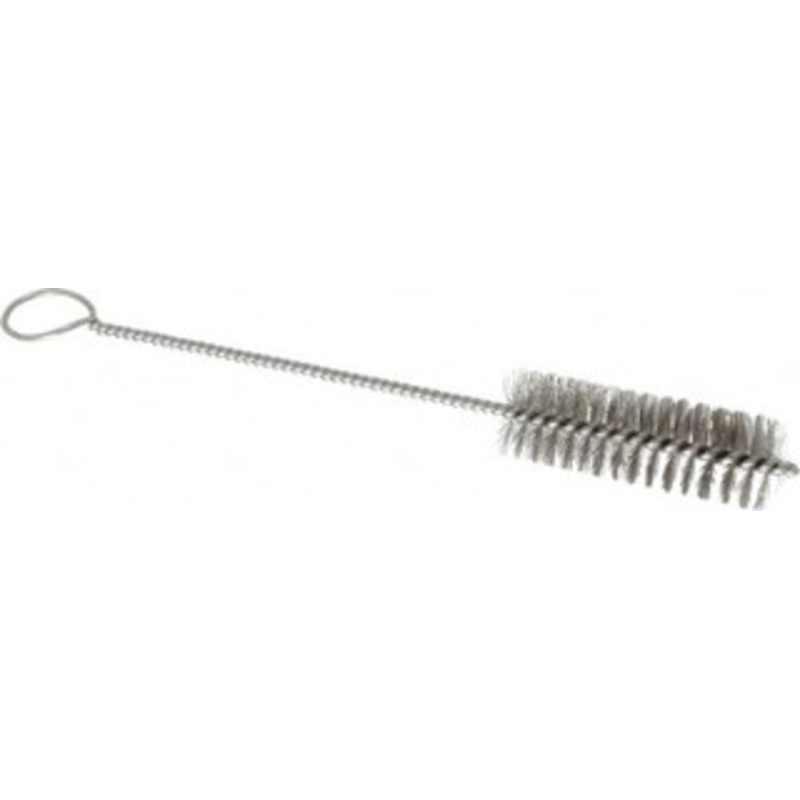 PRO-SOURCE 3 Long x 1 Diam Stainless Steel Twisted Wire Bristle Brush Single Spiral, 10 OAL, 0.008 Wire Diam, 0.162 Shank Diam 05148 – 03715976