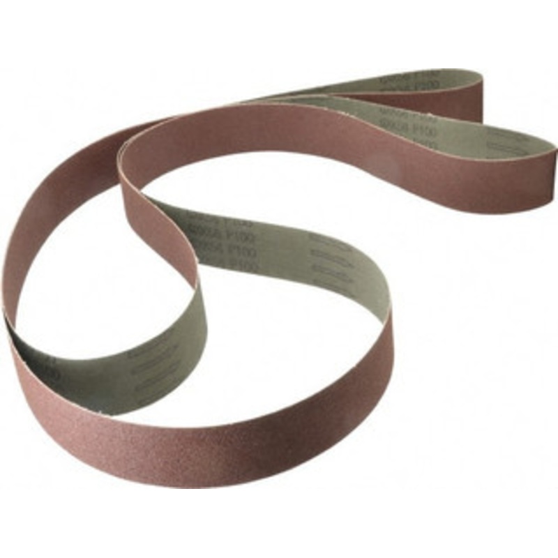 Tru-Maxx 2 Wide x 132 OAL, 100 Grit, Aluminum Oxide Abrasive Belt Aluminum Oxide, Fine, Coated 7176 – 85575298