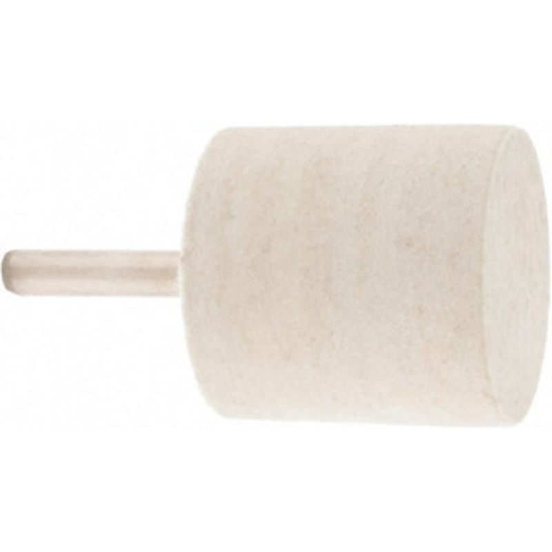 Value Collection 1-1/2 Diam 1/4 Shank Diam Rock Hard Density Cylinder Shaped Mounted Bob 1-1/2 Head Length, 2 Shank Length, Wool Felt 516140 – 91068296