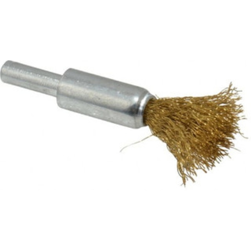 Value Collection 1/2 Diam Brass End Brush 7/8 Trim Length, 1/4 Shank Diam, 20,000 Max RPM 0401206320 – 74038209