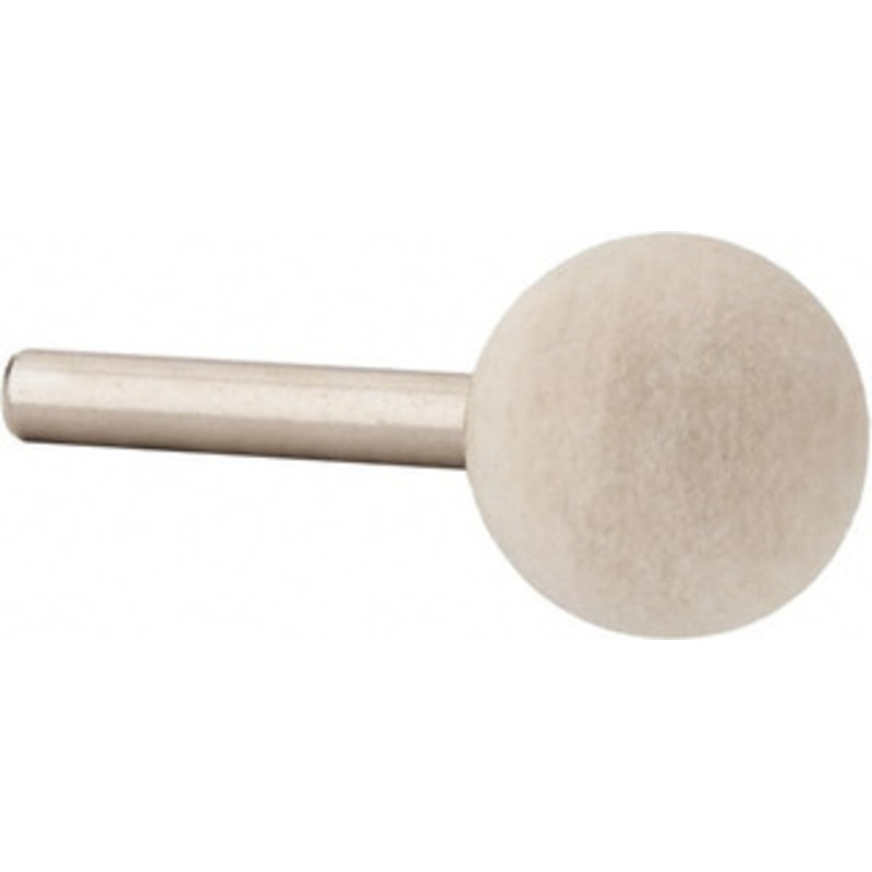 Value Collection 1 Diam 1/4 Shank Diam Medium Density Ball Shaped Mounted Bob 1 Head Length, 2 Shank Length, Wool Felt 516177 – 91067983