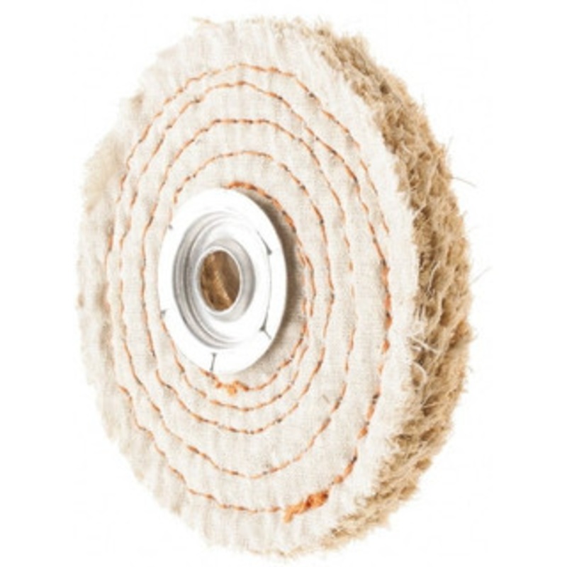 Value Collection 4 Diam x 3/8 Thick Unmounted Buffing Wheel 40 Ply, Polishing, 1 Arbor Hole, Hard Density 595341511 – 66999079