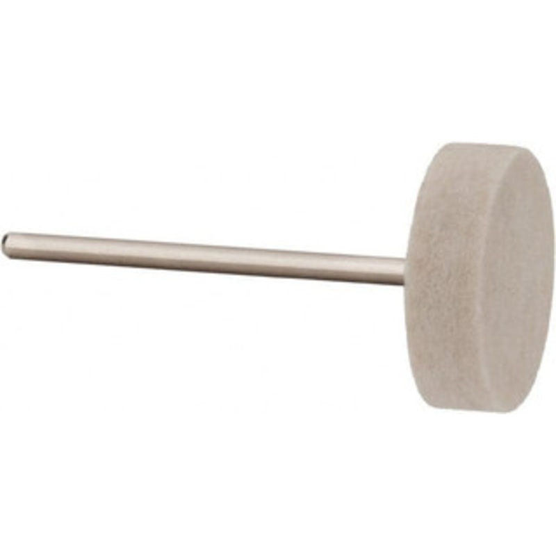Value Collection 7/8 Diam 3/32 Shank Diam Hard Density Wheel Shaped Mounted Bob 1/4 Head Length, 2 Shank Length, Wool Felt 516104 – 91067702