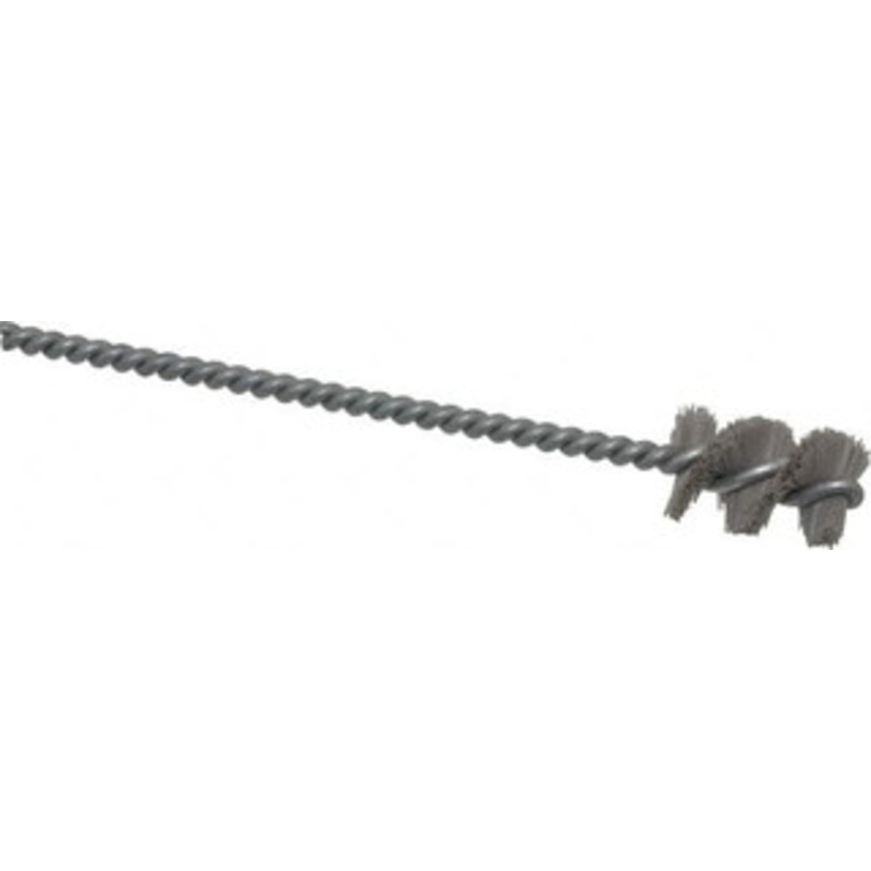 Weiler Abrasives 0.64 Diam Helical Nylon Tube Brush 0.012 Filament Diam, 1 Brush Length, 5 OAL, 0.194 Diam Shank 98422 – 75852707