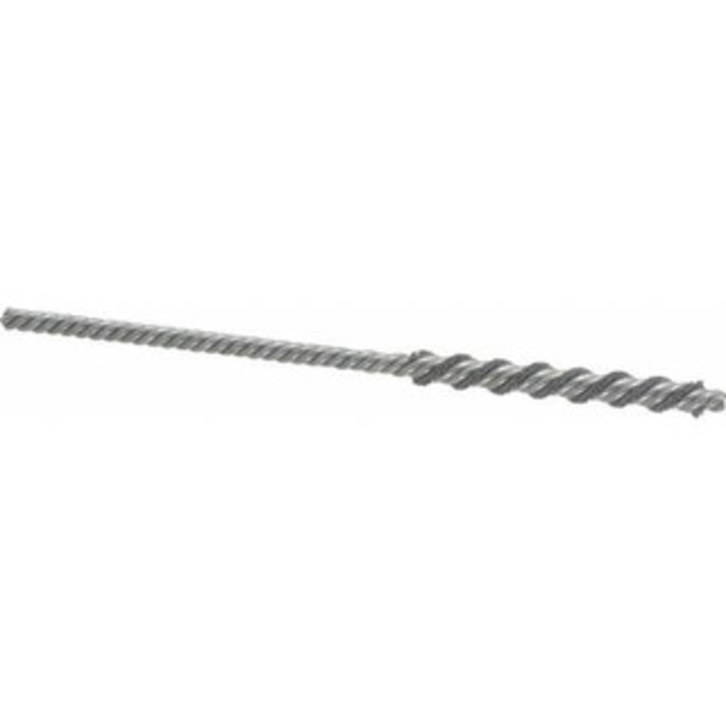 Weiler Abrasives 1/4 Diam Helical Nylon Tube Brush Single Spiral, 0.022 Filament Diam, 2 Brush Length, 5 OAL, 5/32 Diam Shank 98384 – 75850982
