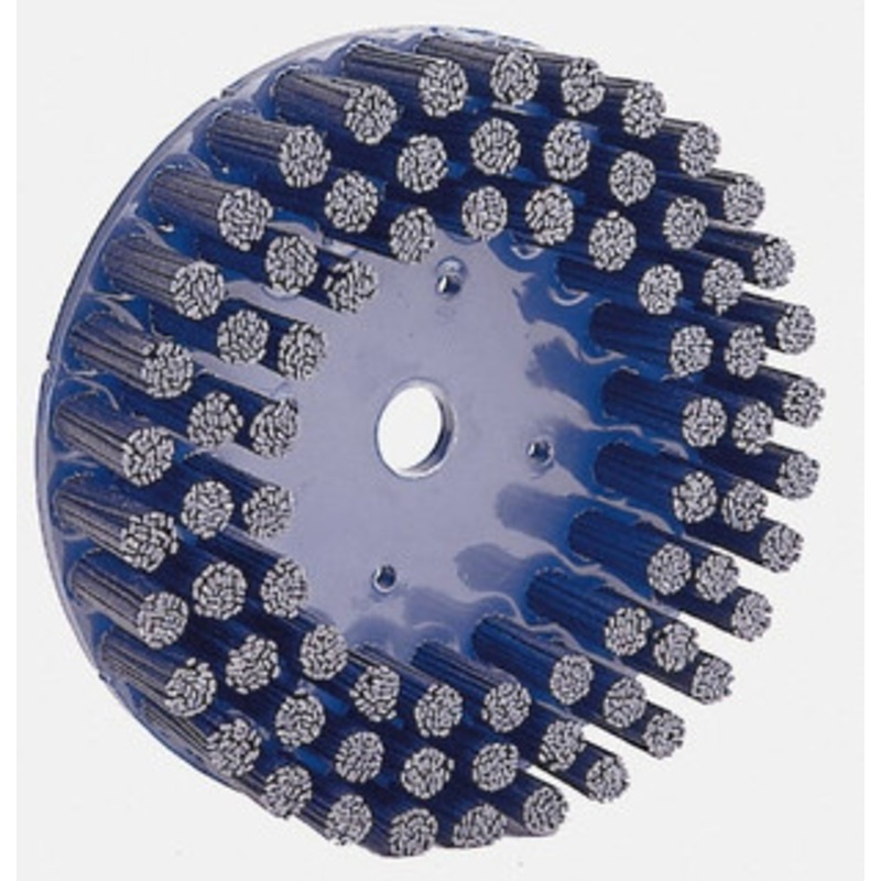 Weiler Abrasives 8 120 Grit Silicon Carbide Crimped Disc Brush Fine Grade, Plain Hole Connector, 1-1/2 Trim Length, 7/8 Arbor Hole 97744 – 00291575