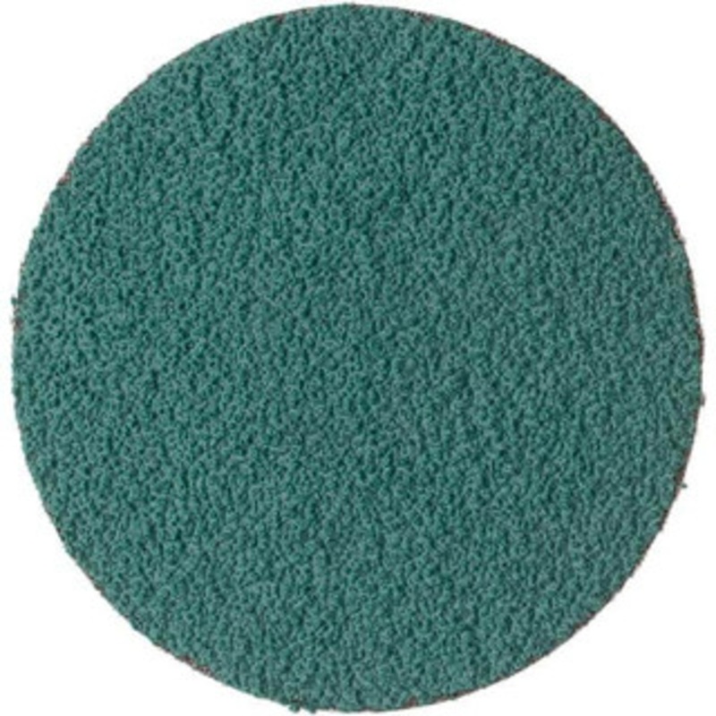 3M 3 36 Grit Aluminum Oxide Quick Change Disc Type R Attachment, Very Coarse Grade, Green, Coated, Cloth Backing, 18,000 RPM, Roloc Compatible BD-KP84406 – 43576487