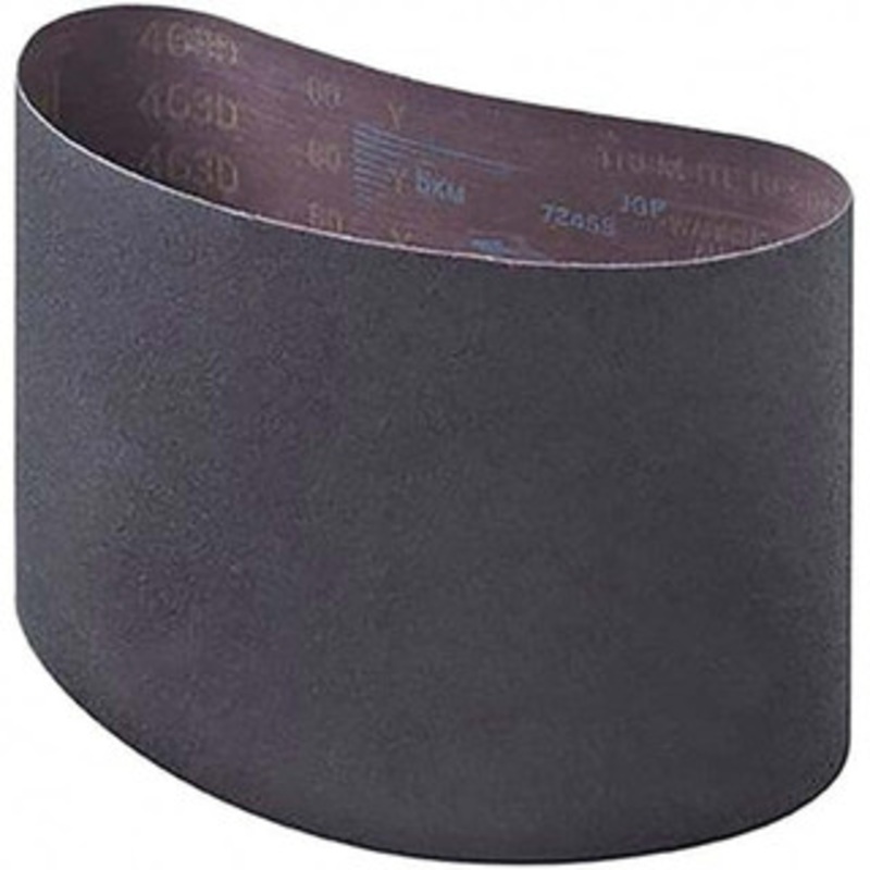 3M 3 Wide x 18 OAL, 80 Grit, Ceramic Abrasive Belt Ceramic, Medium, Coated, Y Weighted Cloth Backing, Series 761D 7010359667 – 73220097