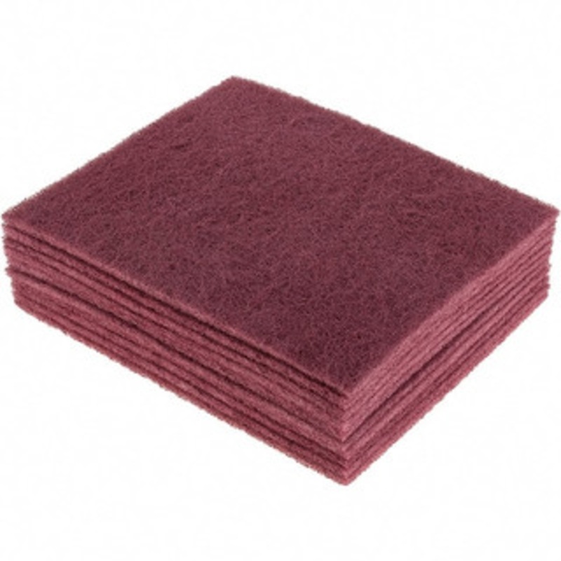 Made in USA Hand Pads 9X11FINE MAROON 10/PK ABRASIVE POLY PAD 73051377 – 66323411
