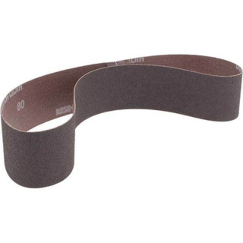 Norton 2 Wide x 30 OAL, 80 Grit, Aluminum Oxide Abrasive Belt Aluminum Oxide, Medium, Coated, Series R228 78072762559 – 82111071