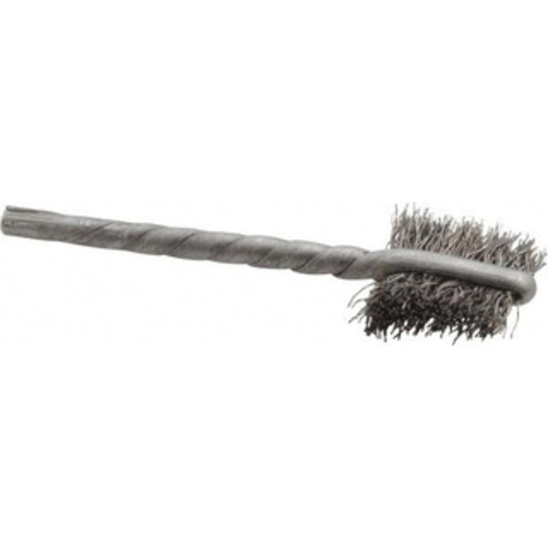 Osborn 5/8 Diam Flat Steel Tube Brush 0.008 Filament Diam, 5/8 Brush Length, 2-1/4 OAL, 1/8 Diam Shank 0003508800 – 03262110