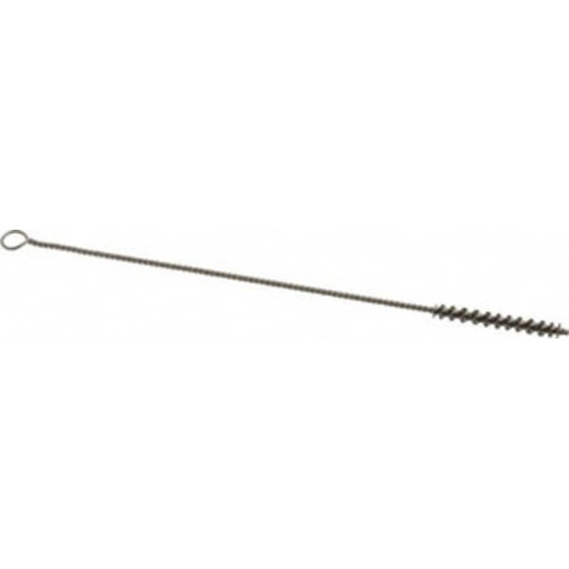 PRO-SOURCE 1-1/2 Long x 3/16 Diam Stainless Steel Twisted Wire Bristle Brush Single Spiral, 7 OAL, 0.003 Wire Diam, 0.085 Shank Diam 05013 – 03715828