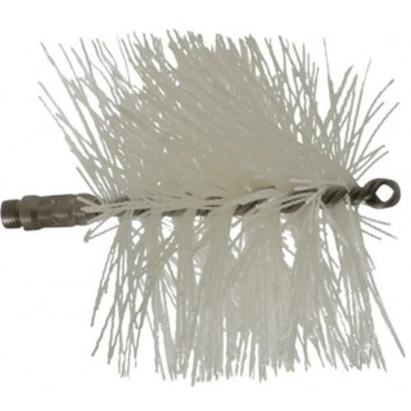 Schaefer Brush 4-1/2 Long x 6 Diam Nylon Tube Brush Single Spiral, 7 OAL, 0.045 Filament Diam, 1/4 Shank Diam 42622 – 66570318