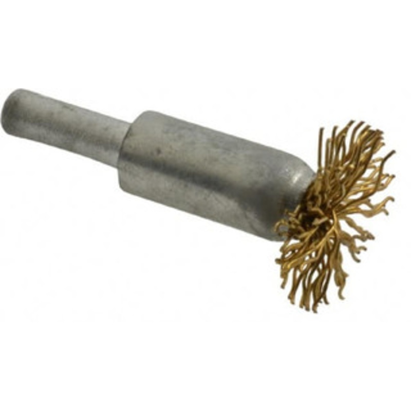 Value Collection 1 Diam Brass Flared End Brush 1/2 Trim Length, 1/4 Shank Diam, 15,000 Max RPM 0401206350-1 – 74038340