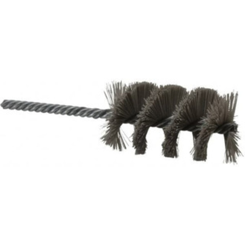 Weiler Abrasives 1-1/2 Diam Helical Nylon Tube Brush Single Spiral, 0.012 Filament Diam, 2-1/2 Brush Length, 5-1/2 OAL, 1/4 Diam Shank 98399 – 75851600