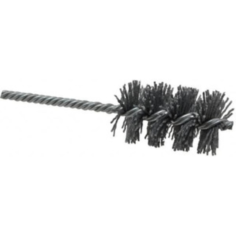 Weiler Abrasives 1-1/2 Diam Helical Nylon Tube Brush Single Spiral, 0.04 Filament Diam, 2-1/2 Brush Length, 5-1/2 OAL, 1/4 Diam Shank 98402 – 75851667