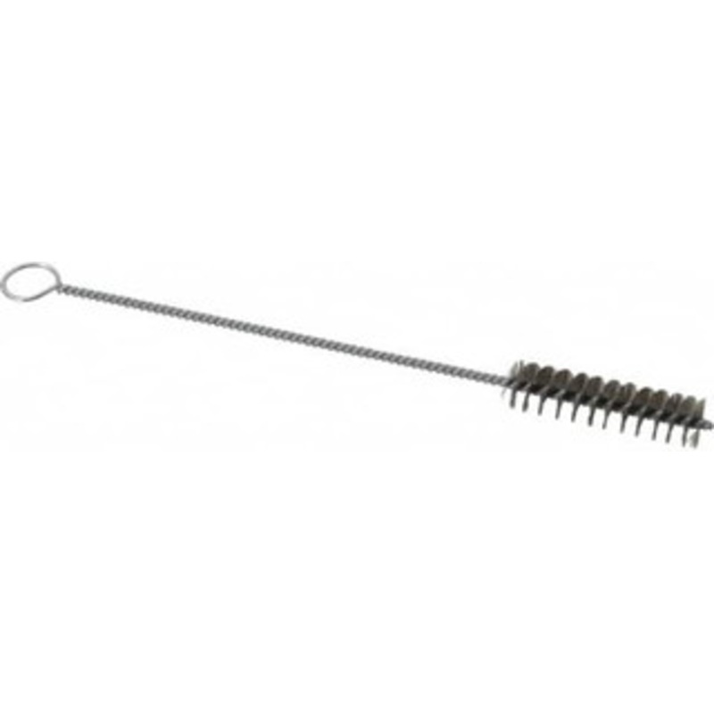 Weiler Abrasives 2 Long x 1/2 Diam Steel Hand Tube Brush Single Spiral, 8 OAL, 0.004 Wire Diam, 1/8 Shank Diam 21096 – 75850693