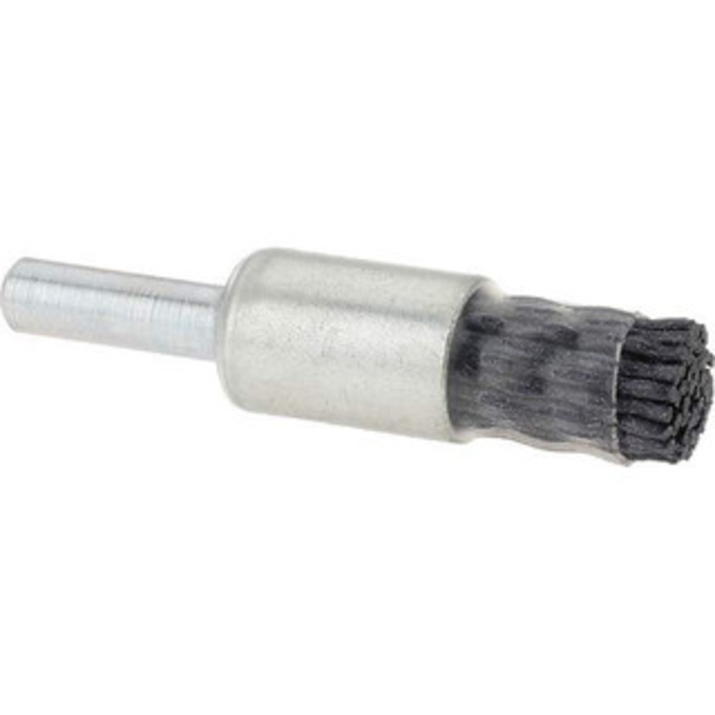 Weiler Abrasives 3/8 Diam Nylon Crimped End Brush 1/4 Shank Diam, 10,000 Max RPM 86099 – 41777905