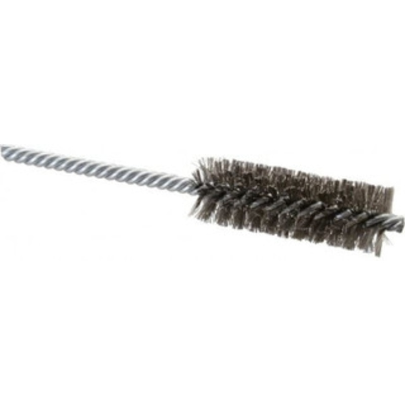 Weiler Abrasives 7/8 Diam Helical Stainless Steel Tube Brush Double Spiral, 0.006 Filament Diam, 2-1/2 Brush Length, 5-1/2 OAL, 1/4 Diam Shank 98373 – 75850941