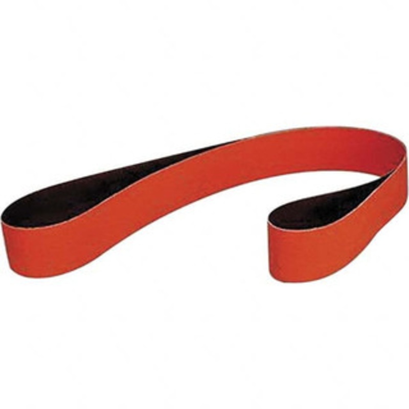 3M 1 Wide x 30 OAL, 36 Grit, Ceramic Abrasive Belt Ceramic, Very Coarse, Coated, YF Weighted Cloth Backing, Wet/Dry, Series 777F 7010325849 – 73218281