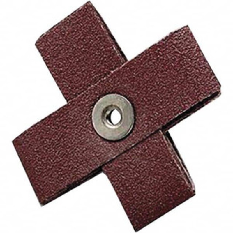 3M 120 FEPA Grit, Fine Grade, Aluminum Oxide Cross Pad 2 Long x 2 Wide x 3/4 Thick, Cloth Backed, X Backing Weight, 8 Ply, 20,000 Max RPM 7100105488 – 01028729