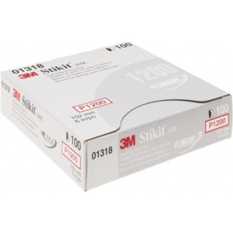 3M Adhesive PSA Disc Ultra Fine Grade, White, Film Backing, Flexible, Use with Random Orbital Sanders 7000044716 – 36399897