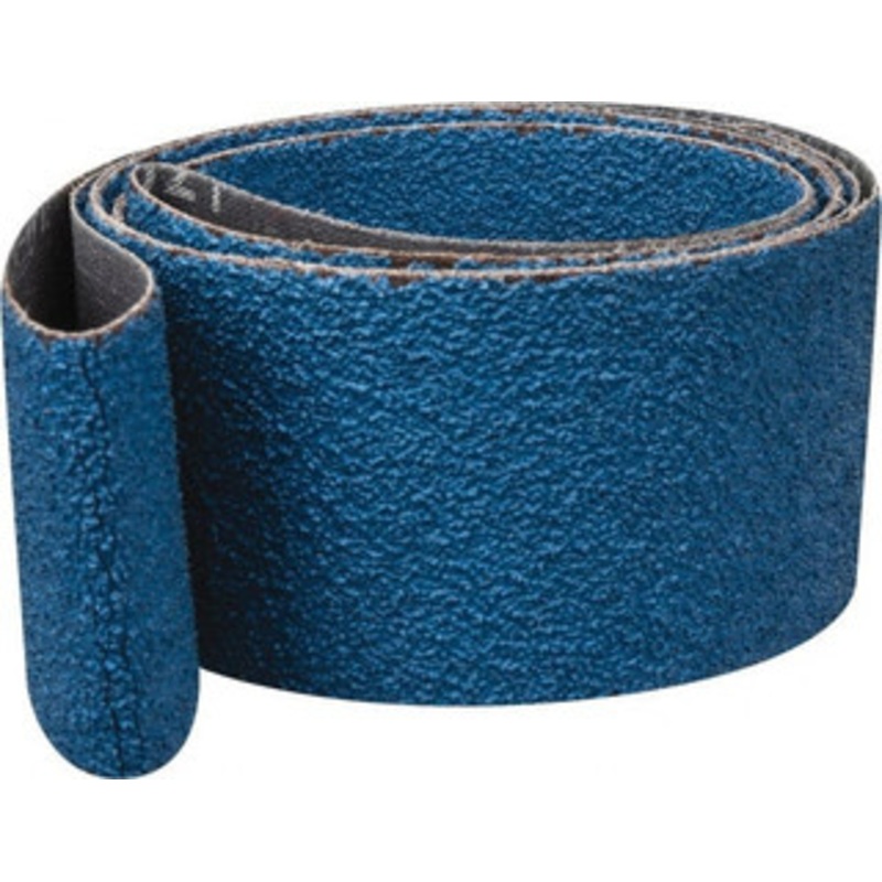 Norton 2 Wide x 72 OAL, 40 Grit, Zirconia Alumina Abrasive Belt Zirconia Alumina, Coarse, Coated, Y Weighted Cloth Backing, Dry, Series R821 78072727146 – 06644207